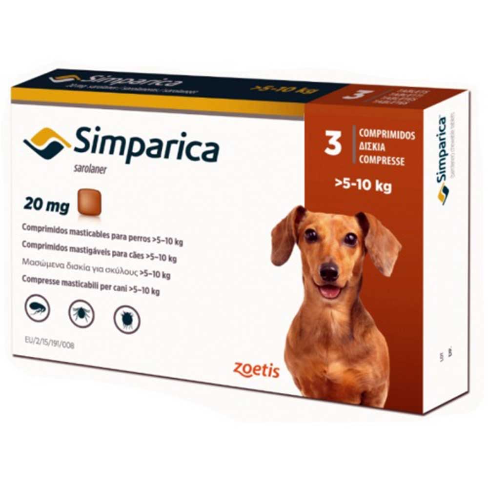 Simparica Chewable Tablets For Dogs >5-10 kg / 11-22 lbs