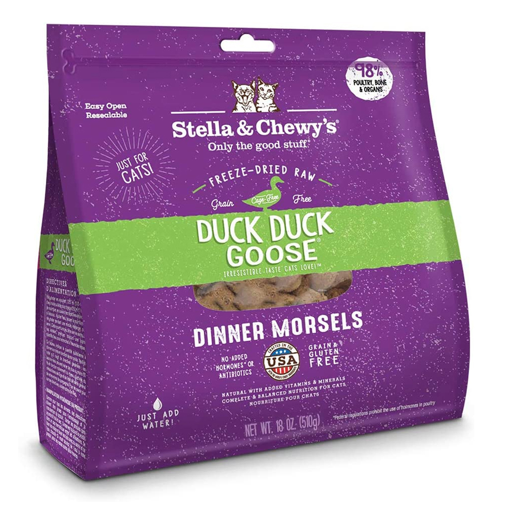 Stella & Chewy's Freeze Dried Raw Duck Goose Dinner Morsels 8 oz (226 gms)