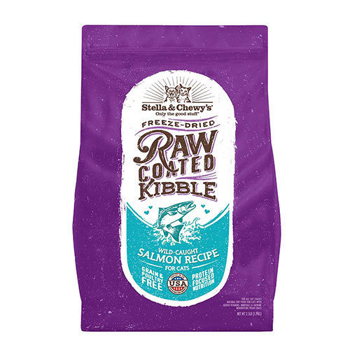 Stella & Chewy's Freeze-Dried Raw Coated Kibble Wild Caught Salmon Recipe For Cats 5lbs