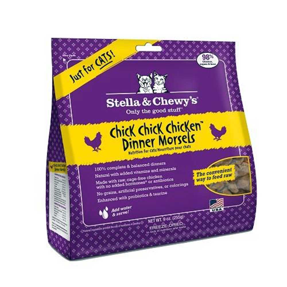 Stella & Chewy Freeze Dried Chick Chick Chicken Dinner Morsels For Cats 8oz