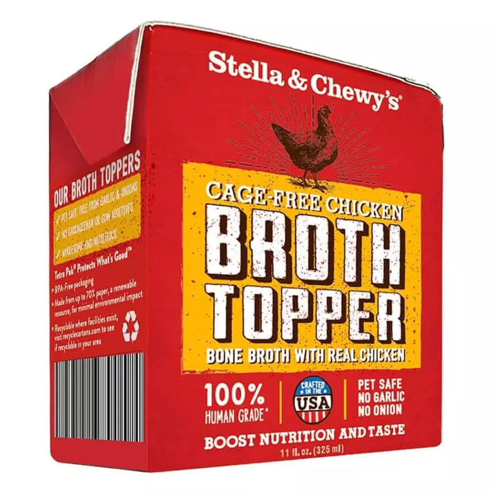 Stella & Chewy's Bone Broth Toppers, Cage-Free Chicken