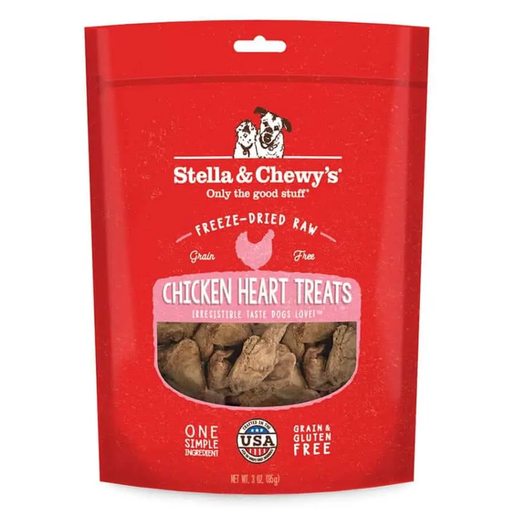 Stella & Chewy's Freeze Dried Chicken Heart Treats For Dogs