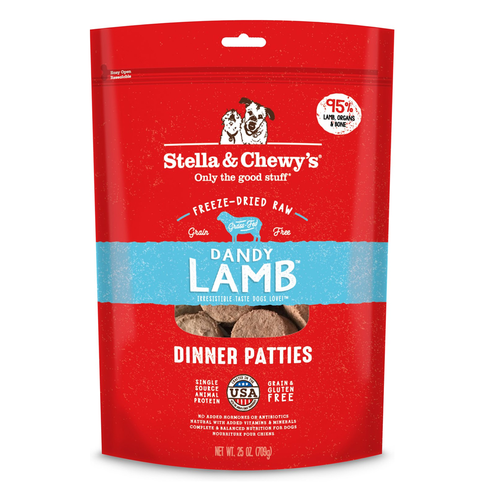 Stella & Chewy Dandy Lamb Freeze-Dried Dinner Patties 25 Oz (708 g) 25 oz (708g)