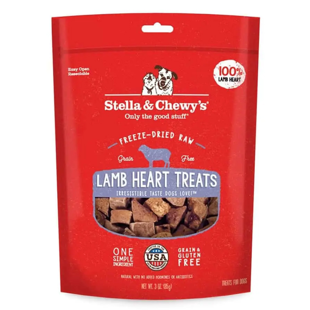 Stella & Chewy's Freeze Dried Lamb Heart Treats For Dogs