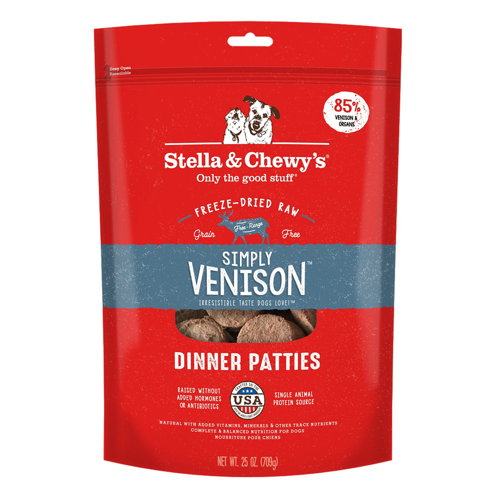 Stella & Chewy's Freeze-Dried Raw Simply Venison Dinner Patties For Dogs