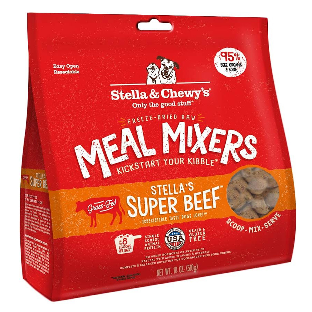 Stella & Chewy's Freeze-Dried Raw Meal Mixers Stella’s Super Beef 18oz (510 gms)