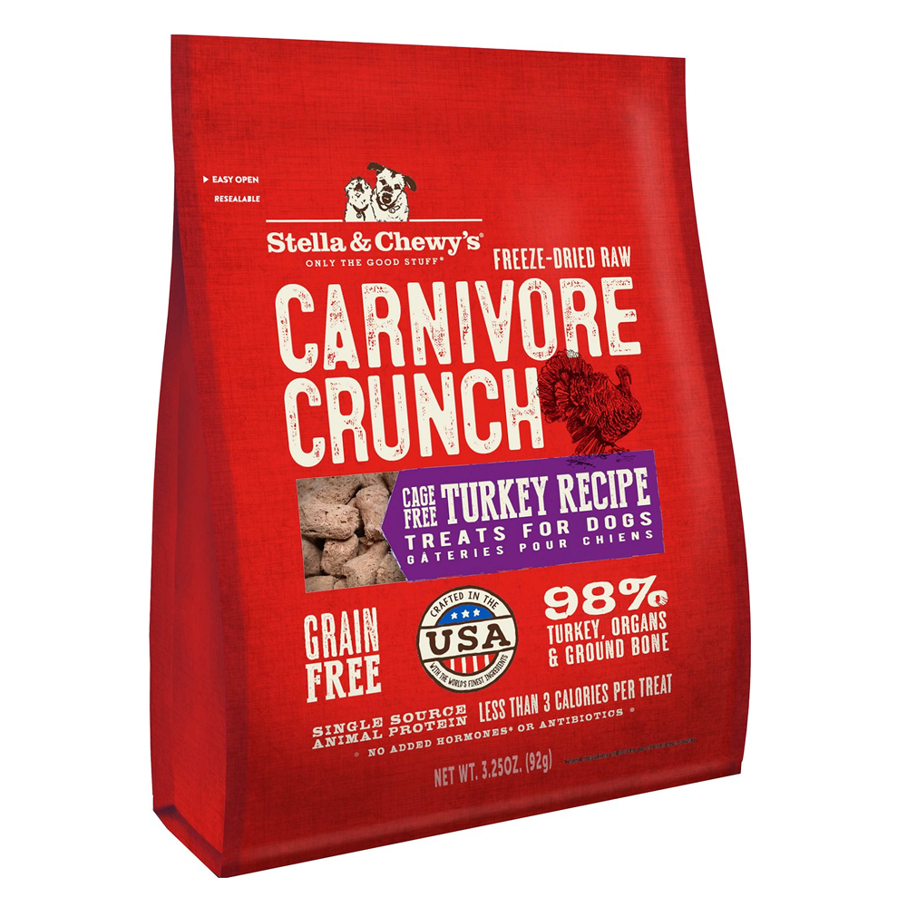 Stella & Chewy's Carnivore Crunch Cage-Free Turkey Recipe Dog Treats