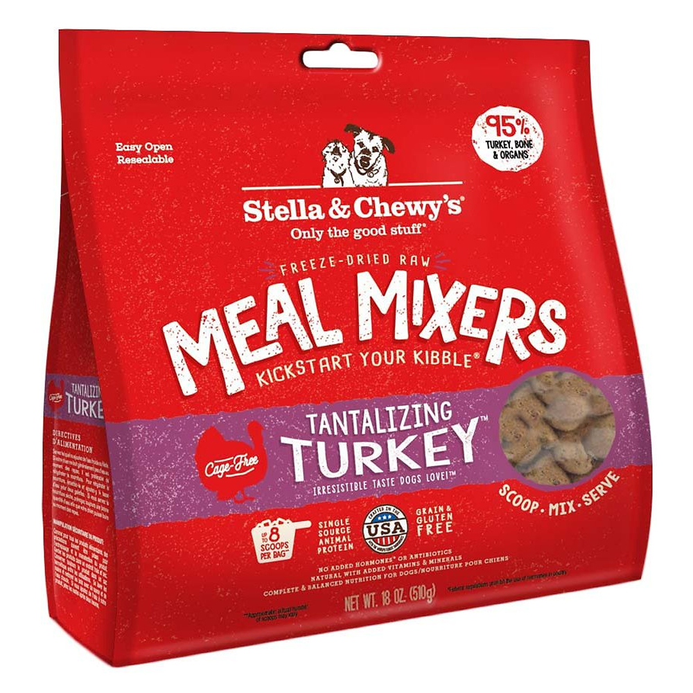 Stella & Chewy Tantalizing Turkey Meal Mixers for Dogs 18 oz (510g)