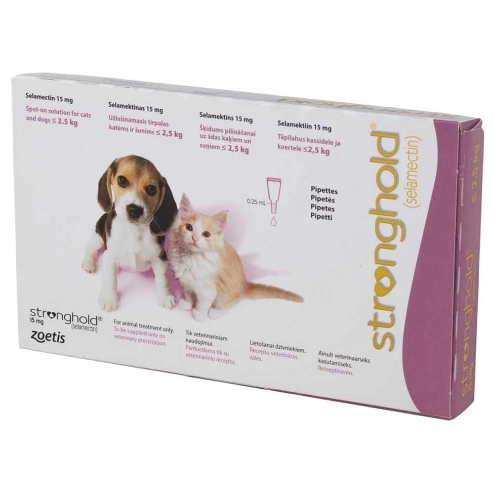 Stronghold 15mg Pup/Kit Upto 2.5Kg 15Pk