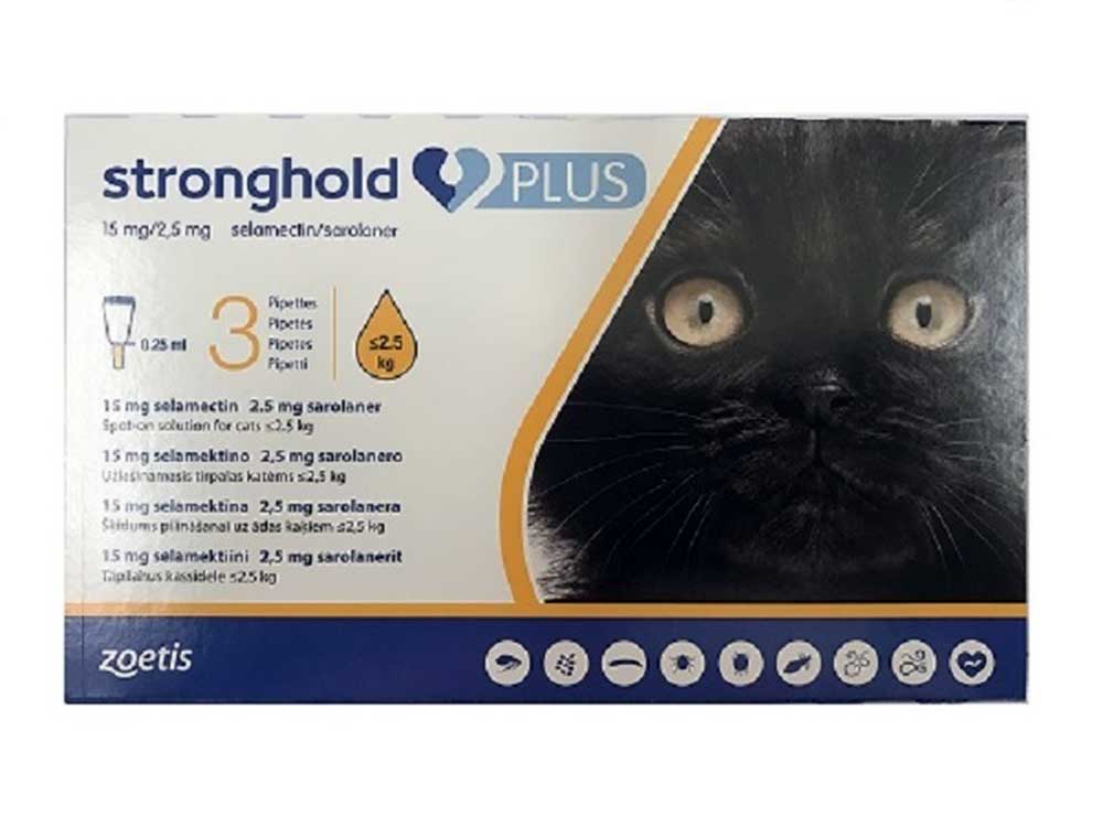 Stronghold Plus Spot-on For Cats & Kittens Small up to 2.5 kg