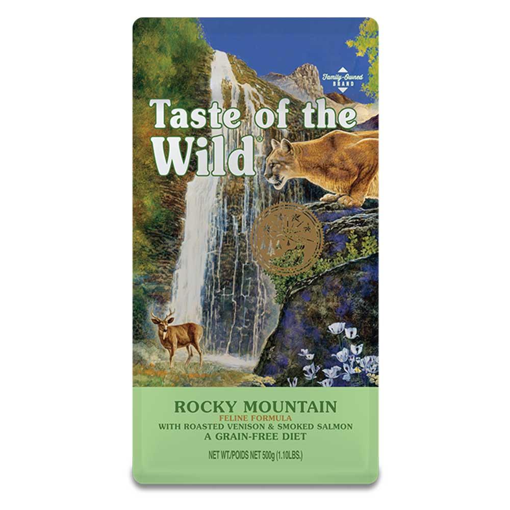 TOW Rocky Mountain Roasted Venison & Smoked Salmon Dry Cat Food 500g