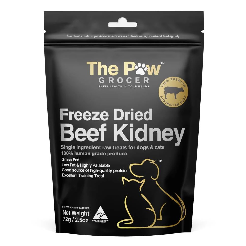 The Paw Grocer Freeze Dried Beef Kidney Treats For Dog & Cat 72g