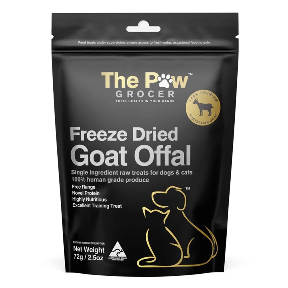 The Paw Grocer Freeze Dried Goat Offal Treats For Dog & Cat 72g