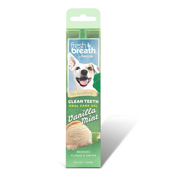 Tropiclean Vanilla Mint Clean Teeth Oral Care Gel For Dogs