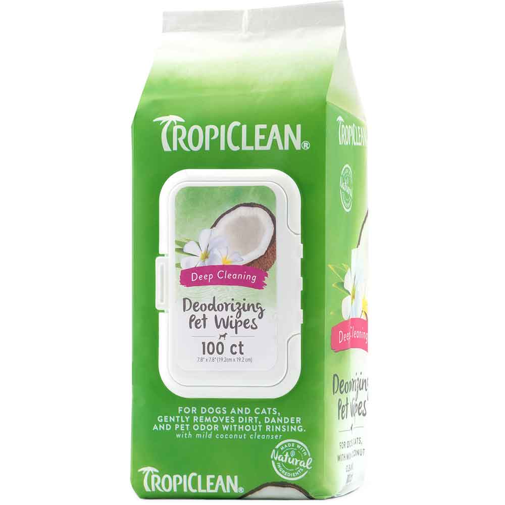 Tropiclean Deep Cleaning Wipes for Pets