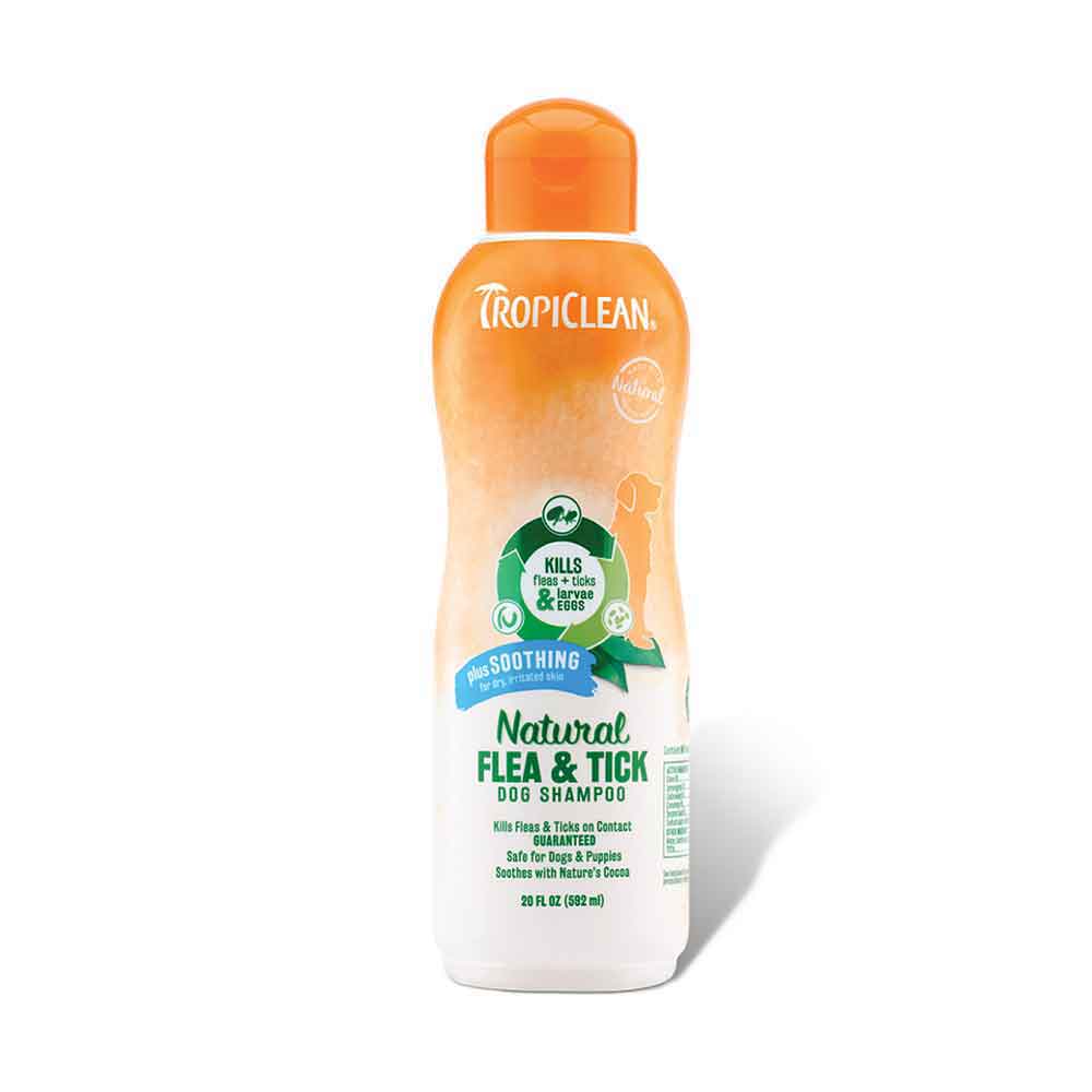 Tropiclean Natural Soothing Flea & Tick Dog Shampoo