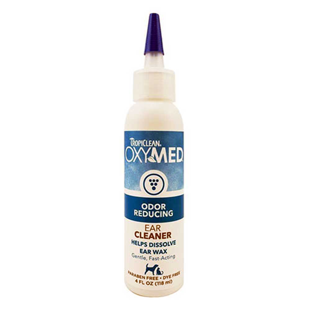 Tropiclean Oxymed Odor Reducing Ear Cleaner For Dogs & Cats 4 oz (118 ml)