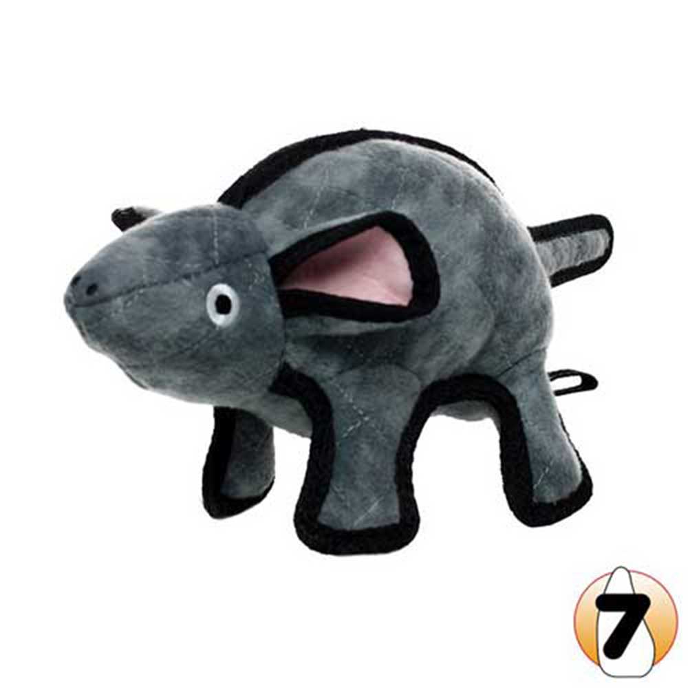 Tuffy Barnyard Series Mo The Grey Mouse Dog Toy