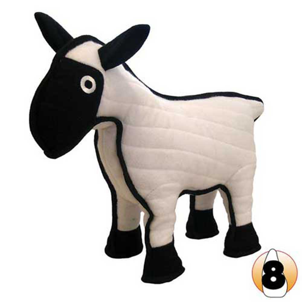 Tuffy Barnyard Series Sherman The Sheep Dog Toy