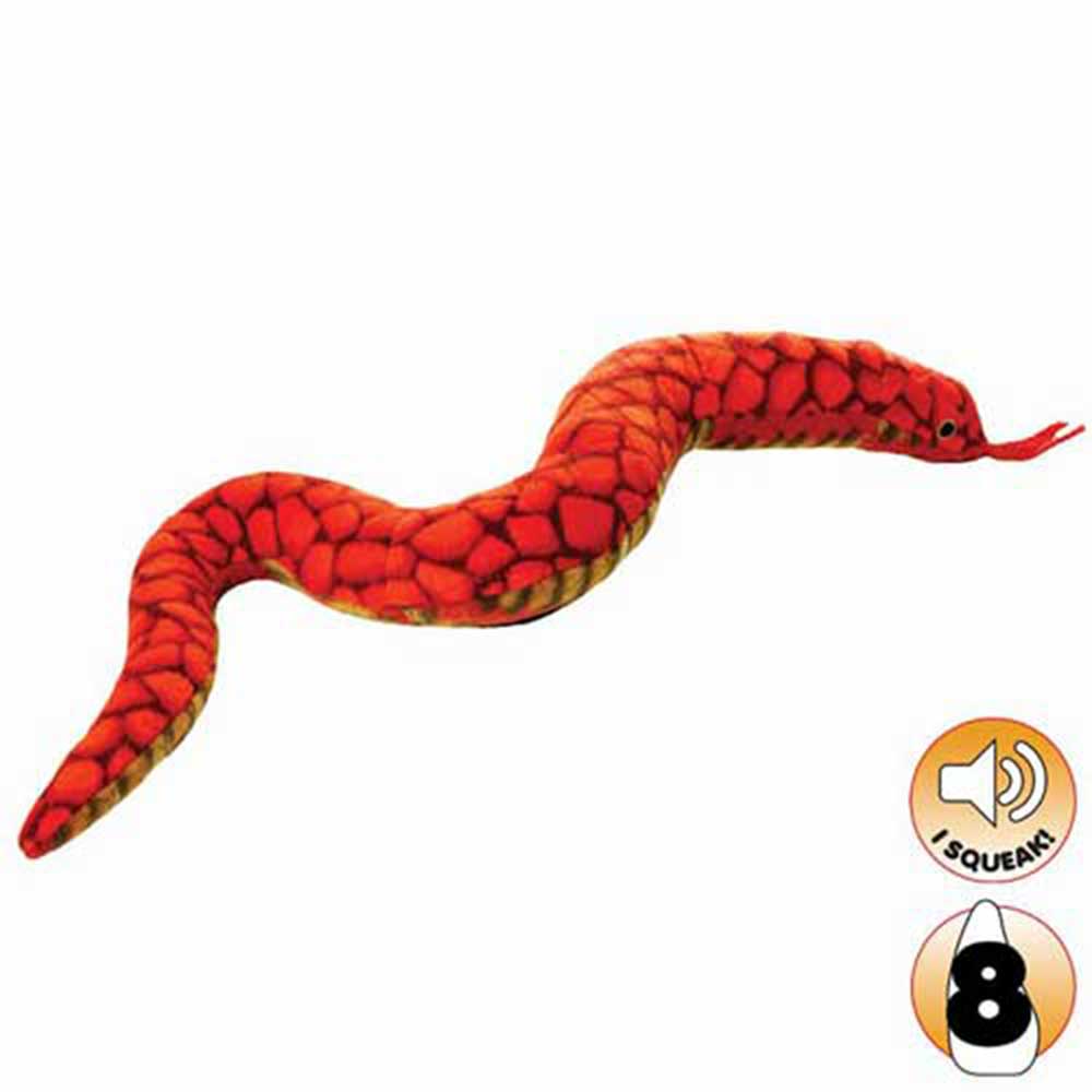 Tuffy Desert Series Scarlet The Red Snake Dog Toy