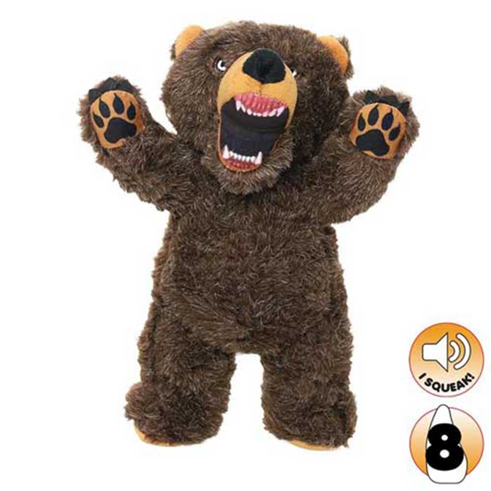 Mighty Angry Animals Bear Dog Toy