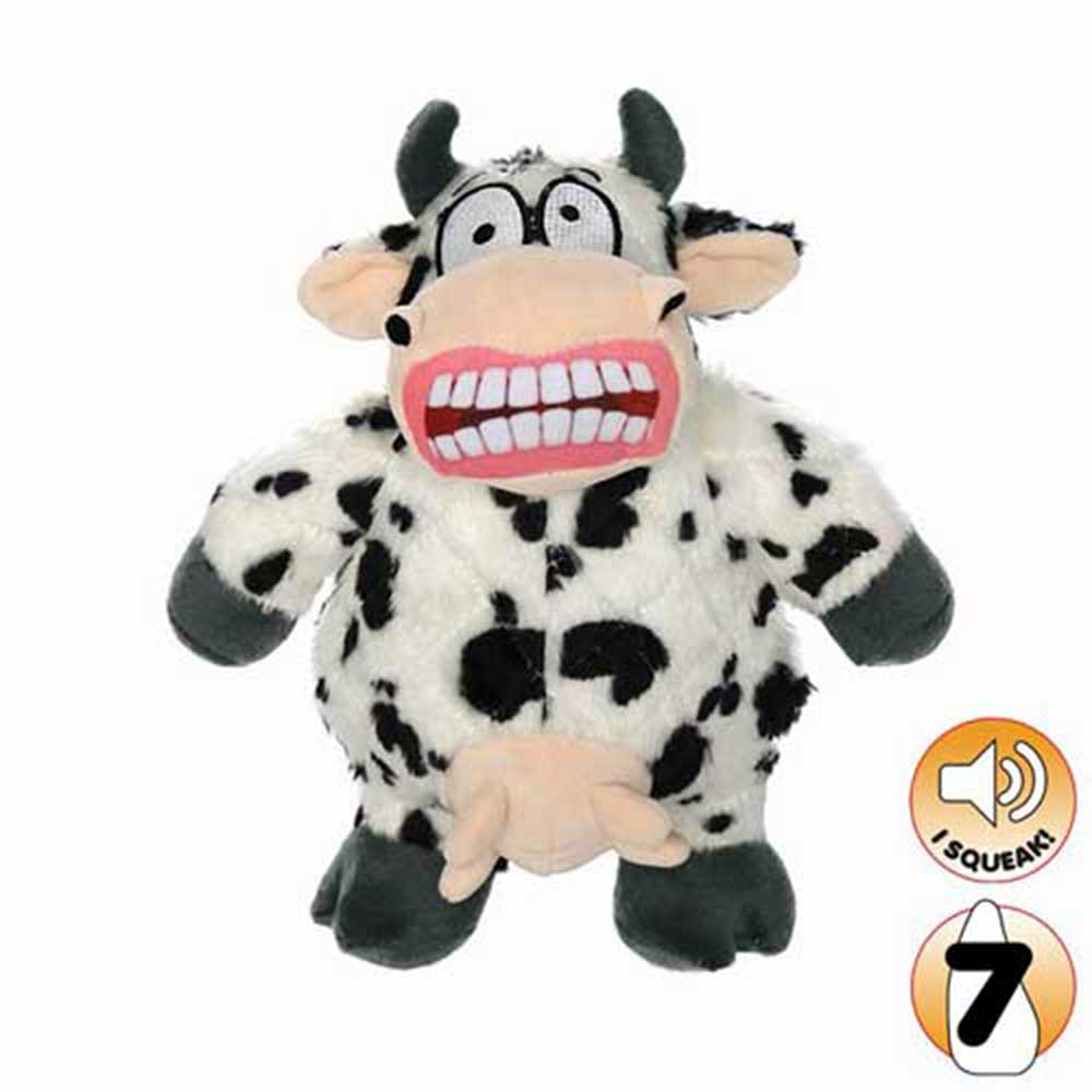 Mighty Angry Animals Mad Cow Dog Toy