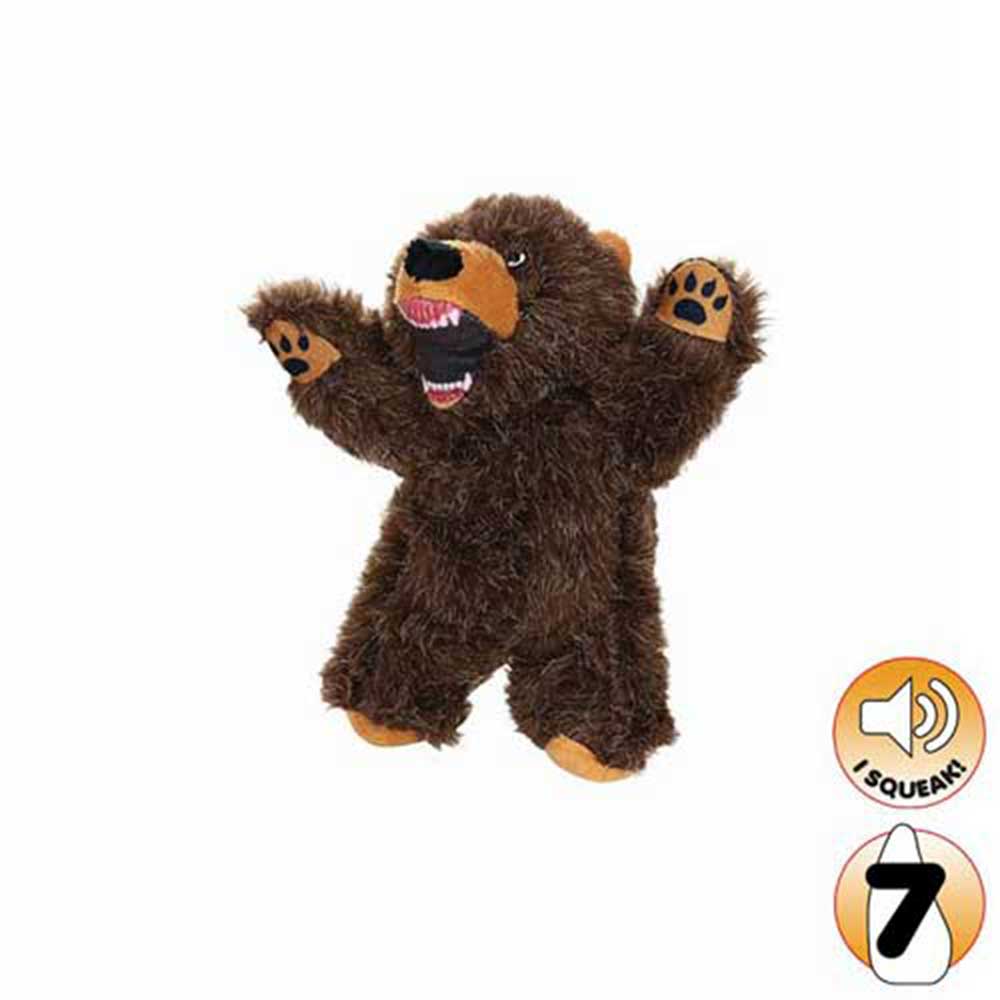 Mighty Jr Angry Animals Bear Dog Toy