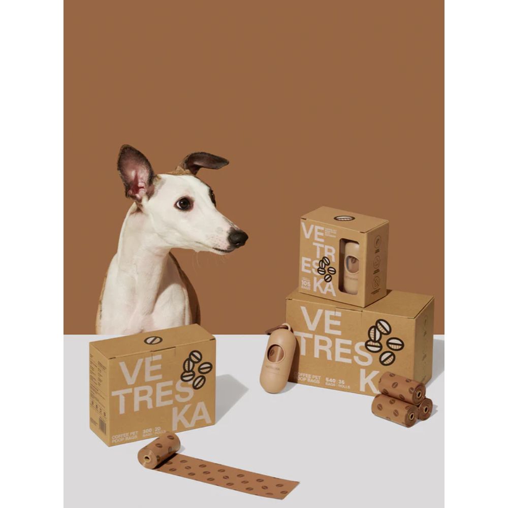 Vetreska Coffee Pet Poop Bags (20 Rolls)