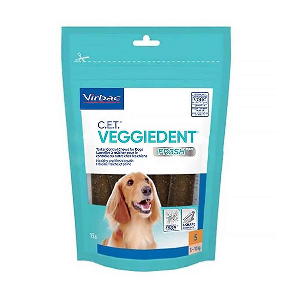 Virbac VeggieDent Dental Treats For Small Dogs