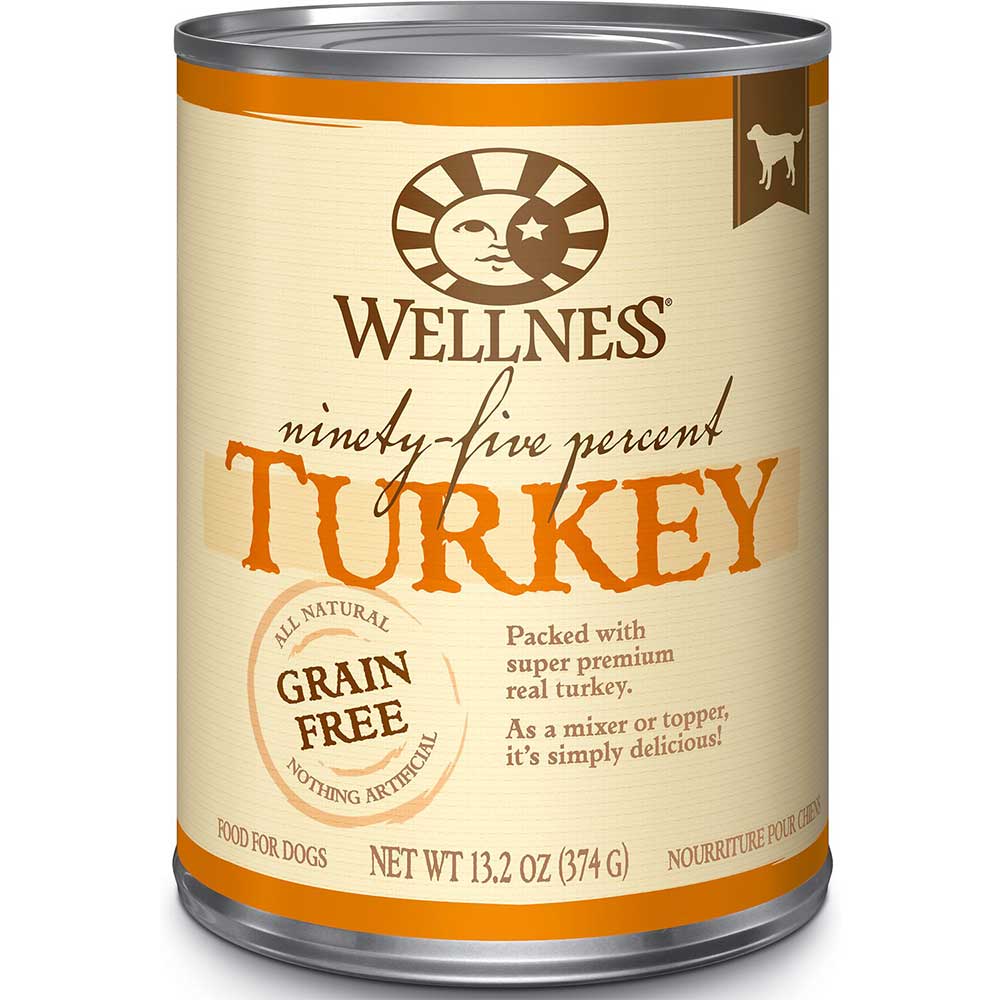 Wellness 95% Turkey Canned Dog Foodx12