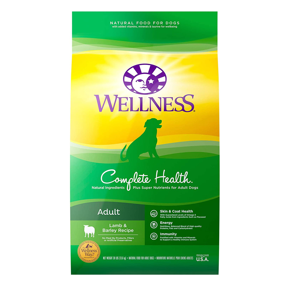 Wellness Complete Health Lamb And Barley Recipe Adult Dry Dog Food, 30 lb