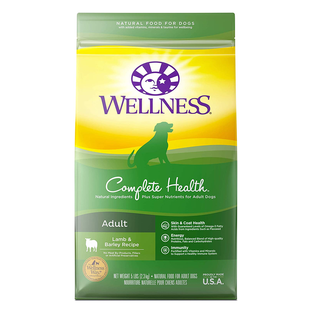 Wellness Complete Health Adult Lamb & Barley Recipe - Dry Dog Food 5 lbs (2268g)