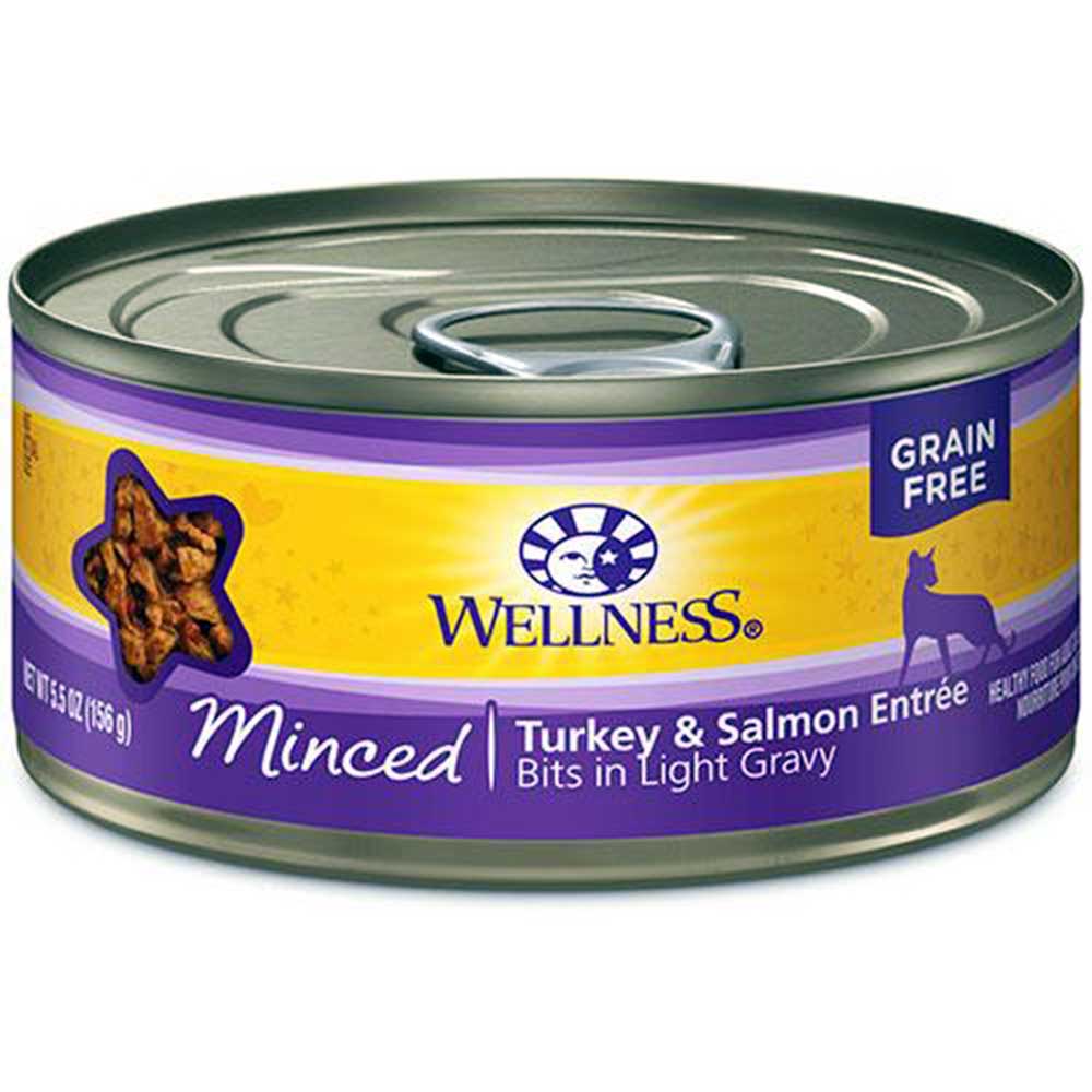 Wellness Complete Health Minced Turkey & Salmon Entree Canned Wet Cat Food