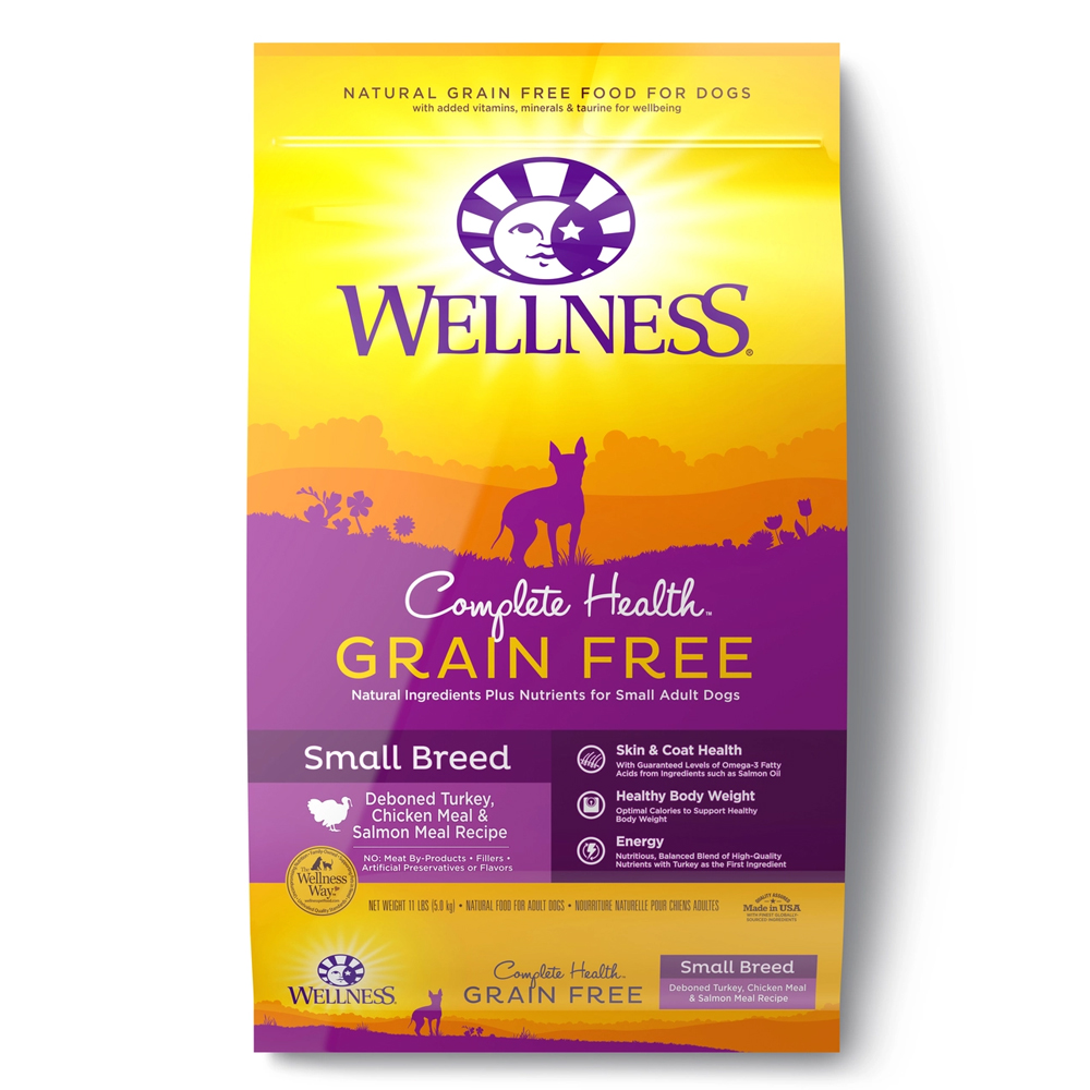 Wellness CH Grain Free SB Deboned Turkey, Chicken Meal And Salmon Meal Recipe, 11 lbs