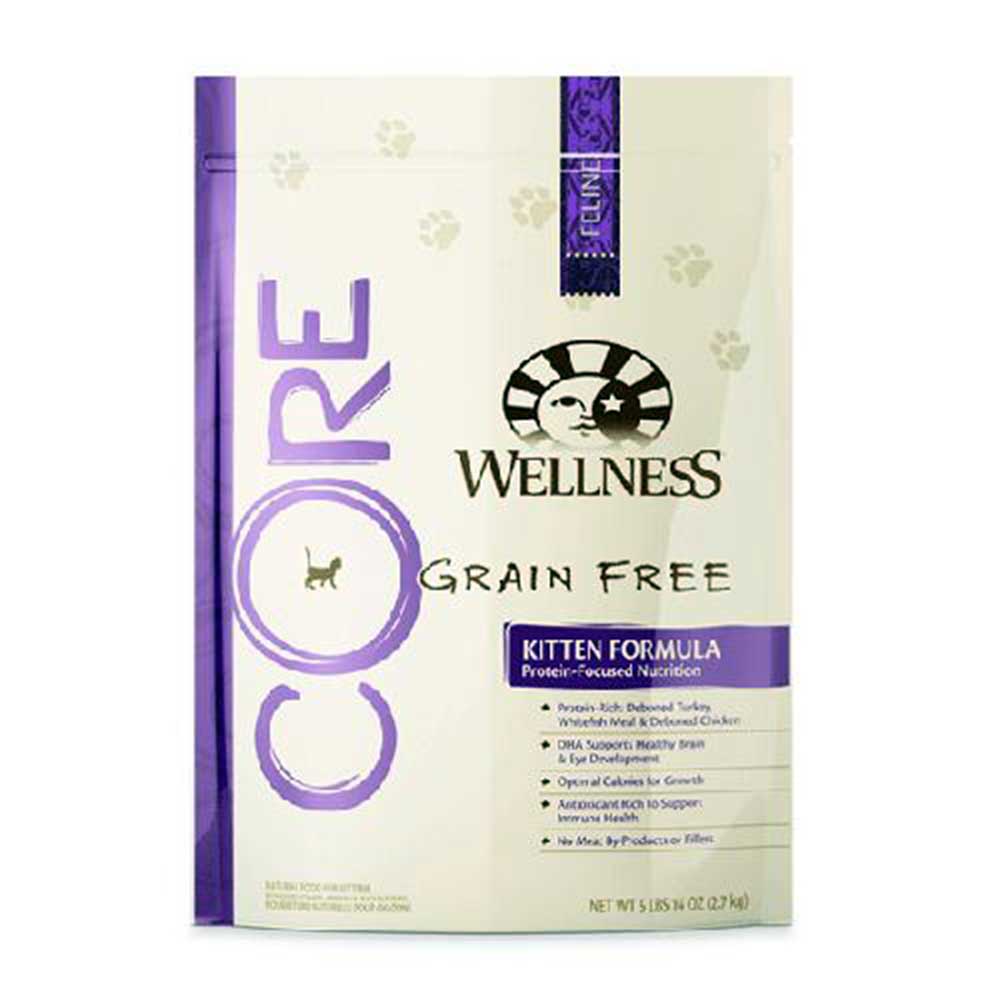 Wellness CORE Grain-Free Kitten Formula - Dry Cat Food, 5lb