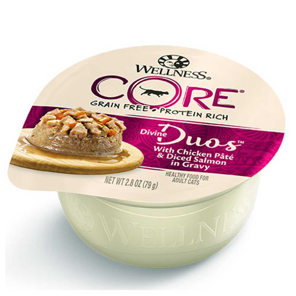 Wellness CORE  Protein-Rich Divine Duos with Chicken Pate and Diced Salmon