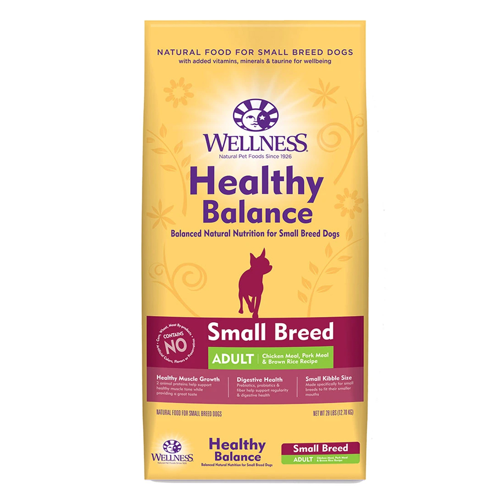 Wellness Healthy Balance SB Adult Chicken&Pork&Brown Rice 28lbs