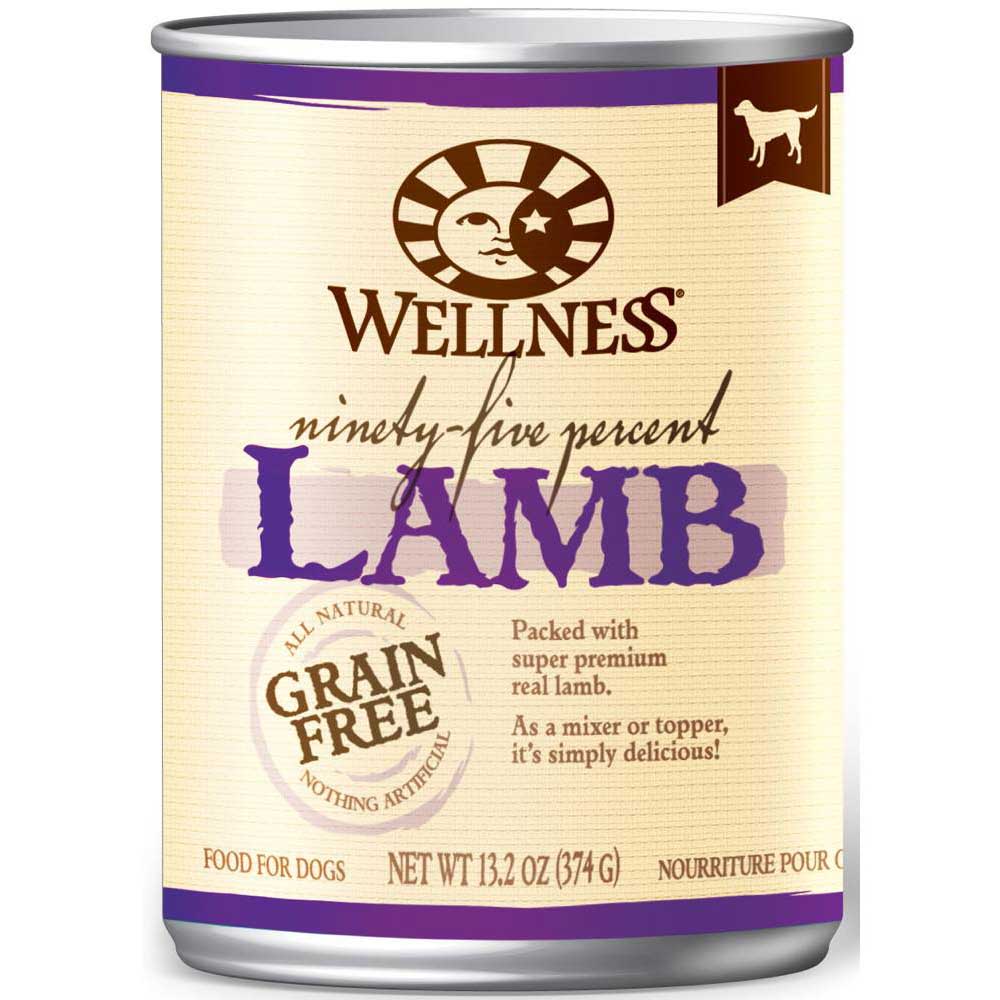 Wellness 95% Lamb Canned Dog Foodx12