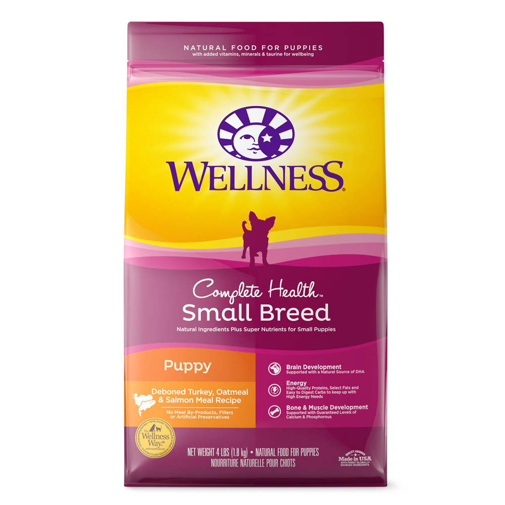 Wellness Complete Health SB Puppy, Deboned Turkey, Oatmeal & Salmon 1.8kg(4lb)