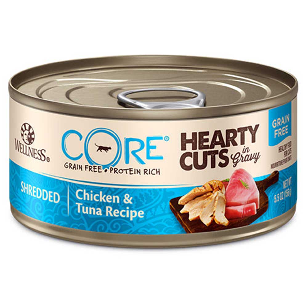 Wellness CORE Grain-Free Hearty Cuts In Gravy Shredded Chicken & Tuna