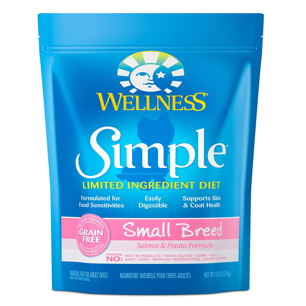 Wellness Simple Small Breed Grain Free Salmon & Potato Formula Dry Dog Food 4lbs