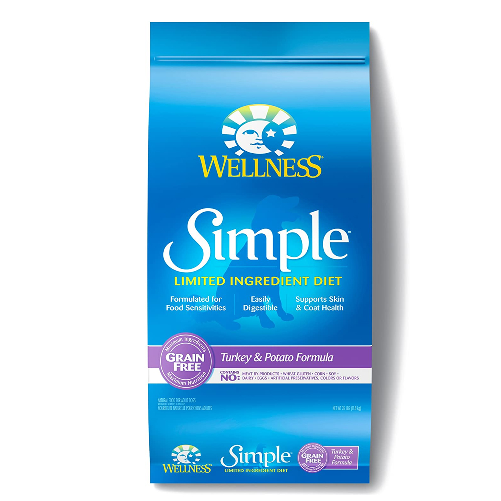 Wellness Simple Limited Ingredient Diet Turkey And Potato Dry Dog Food, 26 lb