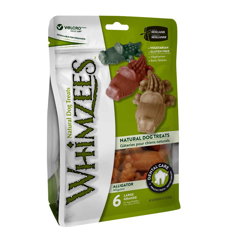 Whimzees Dental Dog Treats, Alligator La