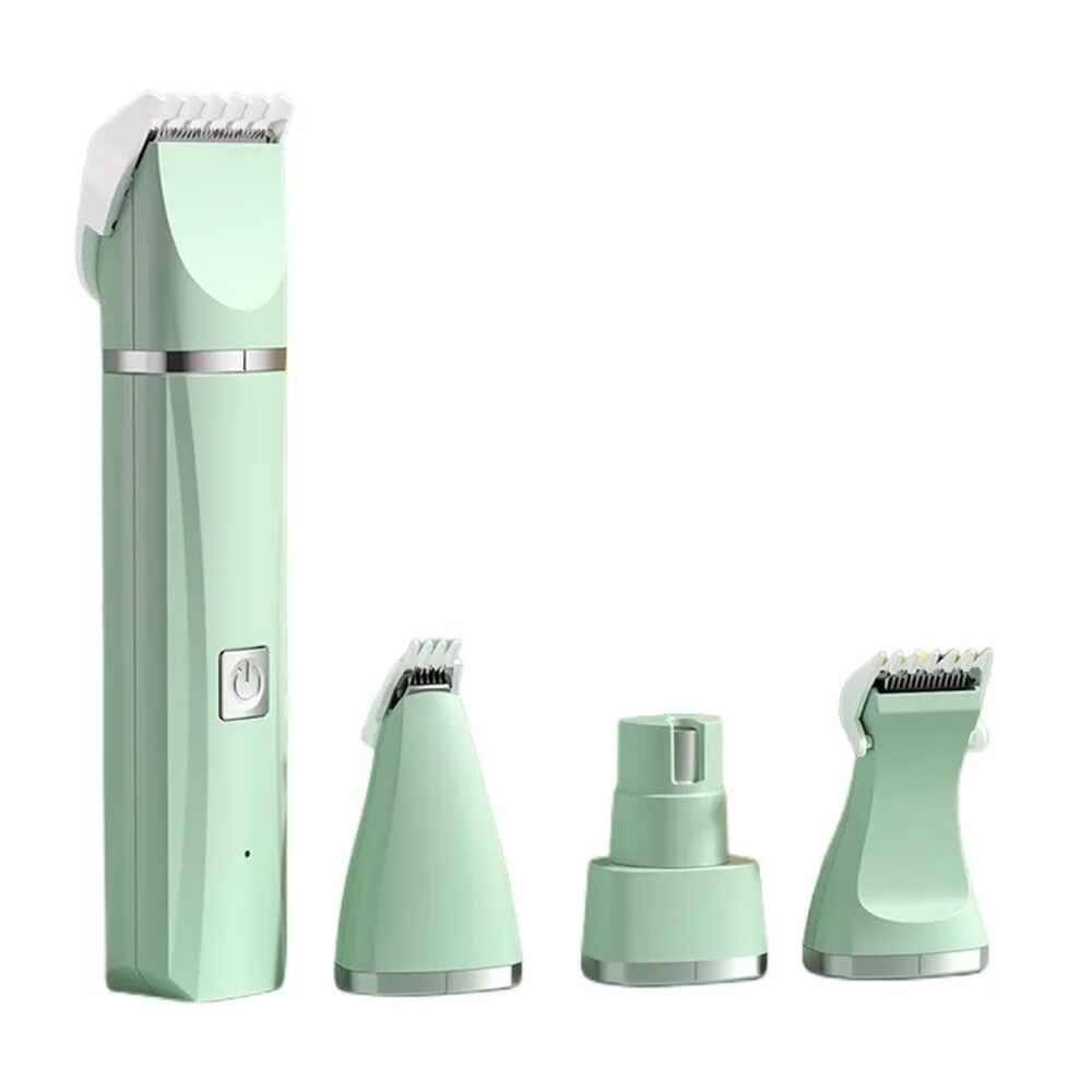 Wiggles 4 in 1 Pet Hair Trimmer Grooming Kit  Green