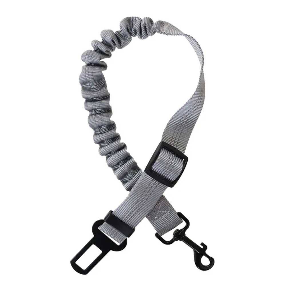 Wiggles Adjustable Dog Car Seat Belt Grey