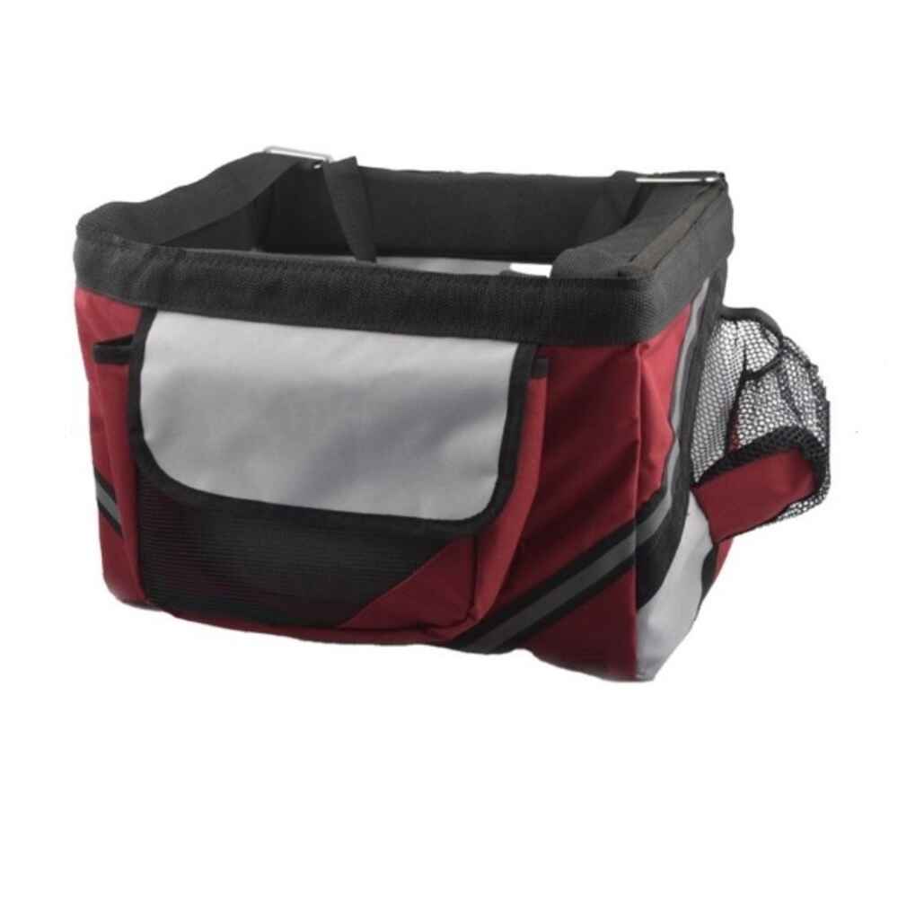 Wiggles Bicycle Carrier for Dogs Maroon