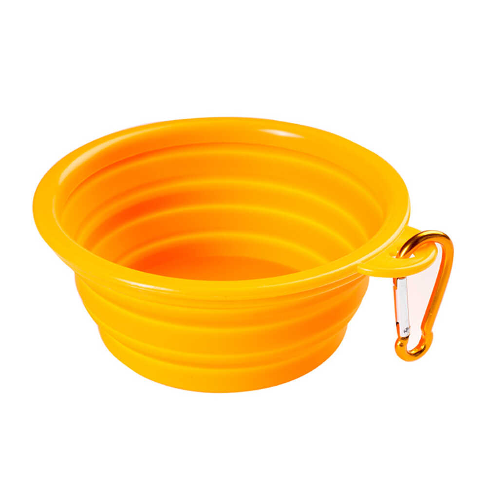 Wiggles Collapsible Pet Bowl Orange