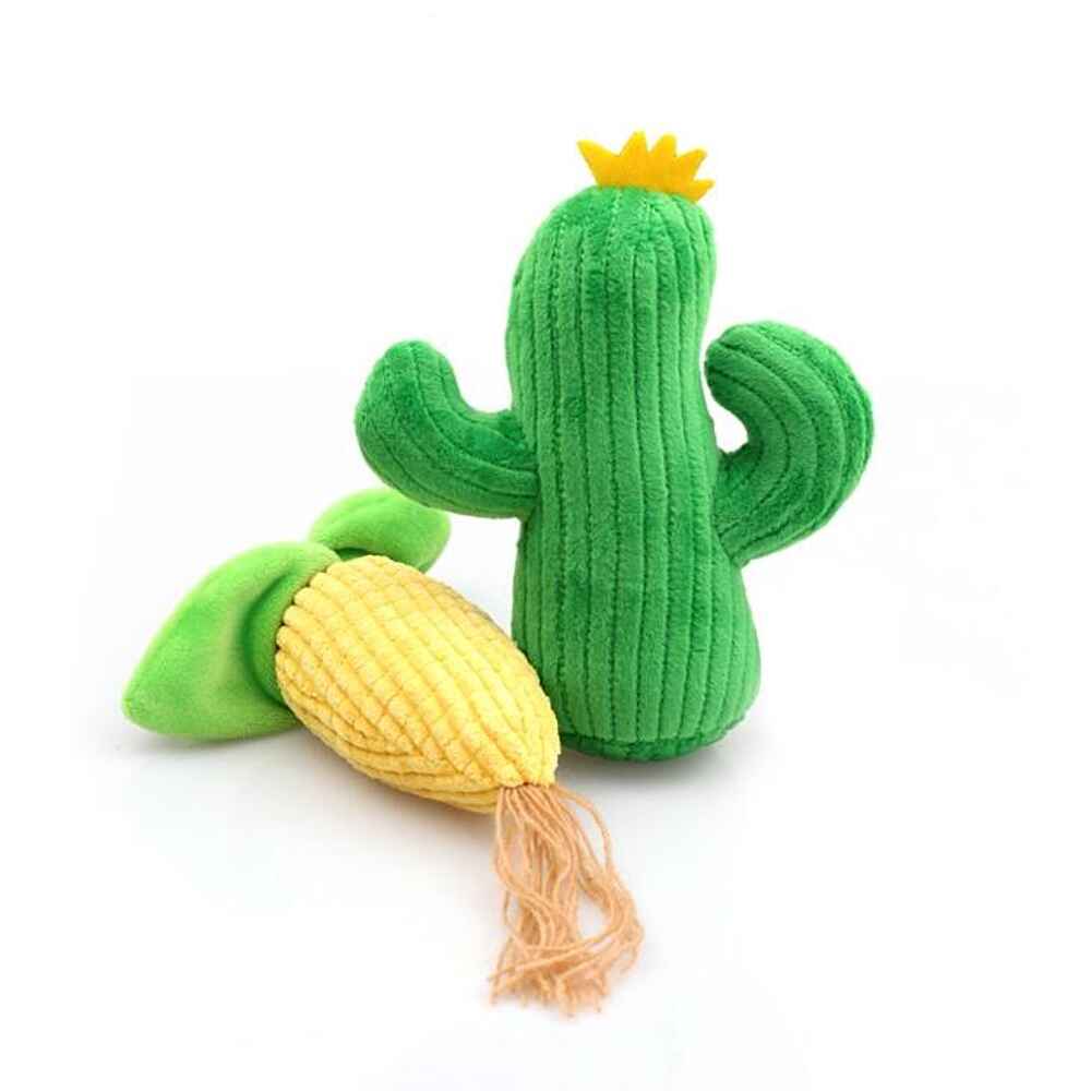 Wiggles Corn+Cactus Squeaker Plush Toys