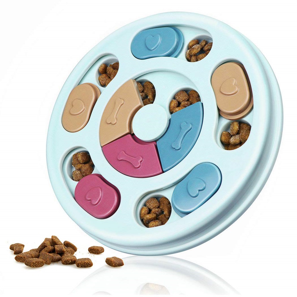 Wiggles Dog Treat Puzzle Round Pink