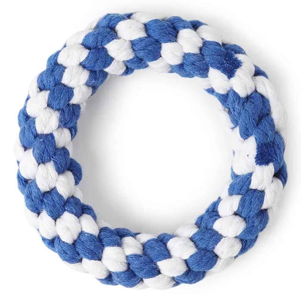 Wiggles Knot Cotton Rope - Donut Blue